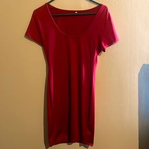 Tight little red dress
